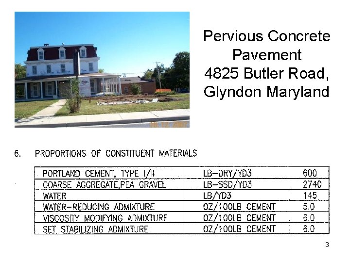 Pervious Concrete Pavement 4825 Butler Road, Glyndon Maryland 3 