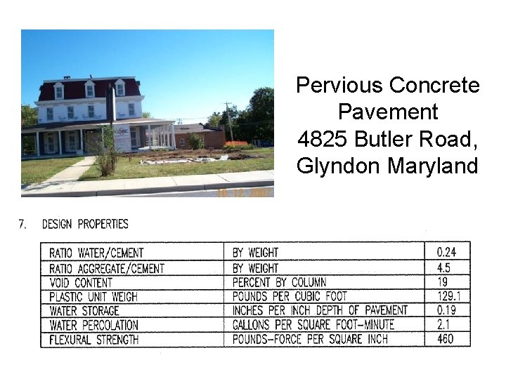 Pervious Concrete Pavement 4825 Butler Road, Glyndon Maryland 4 
