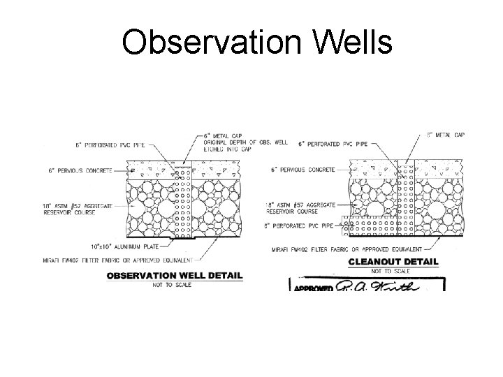Observation Wells 