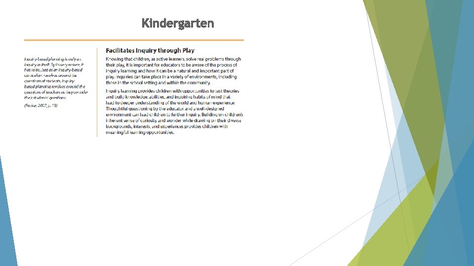 Kindergarten 