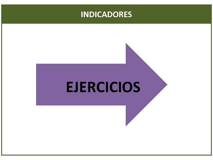 INDICADORES EJERCICIOS 