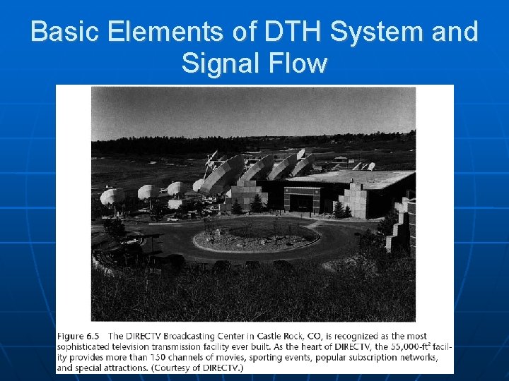 Basic Elements of DTH System and Signal Flow 