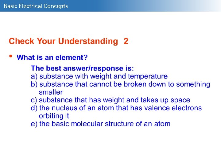 Basic Electrical Concepts 
