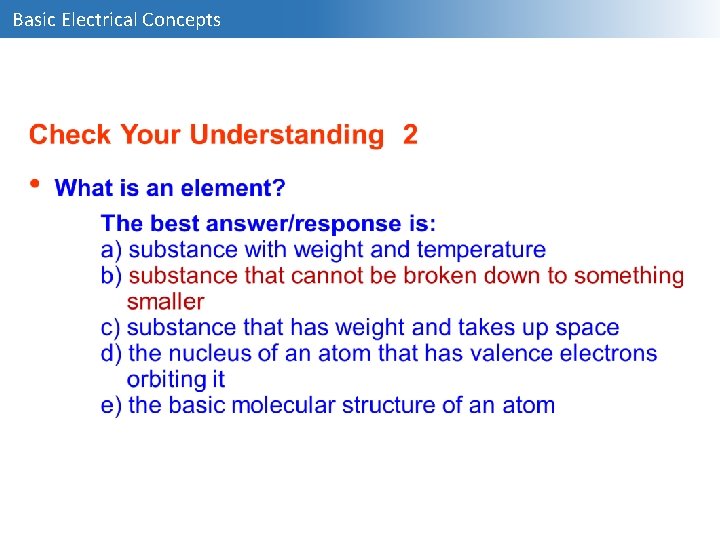 Basic Electrical Concepts 