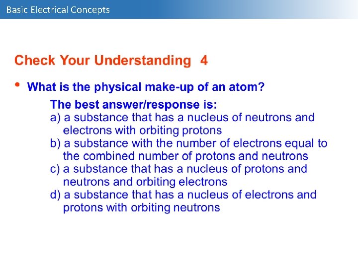 Basic Electrical Concepts 