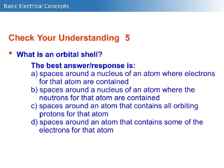 Basic Electrical Concepts 