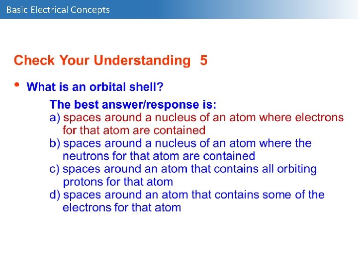 Basic Electrical Concepts 