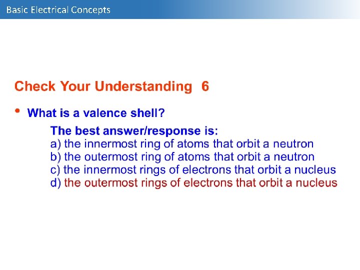 Basic Electrical Concepts 