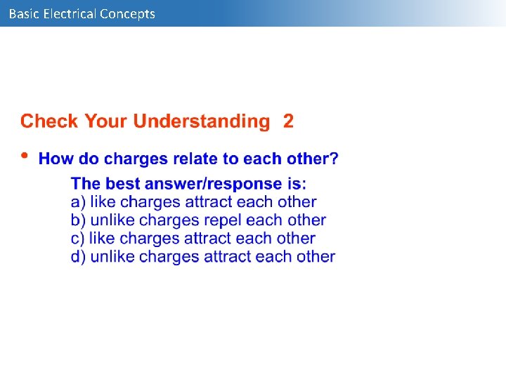 Basic Electrical Concepts 