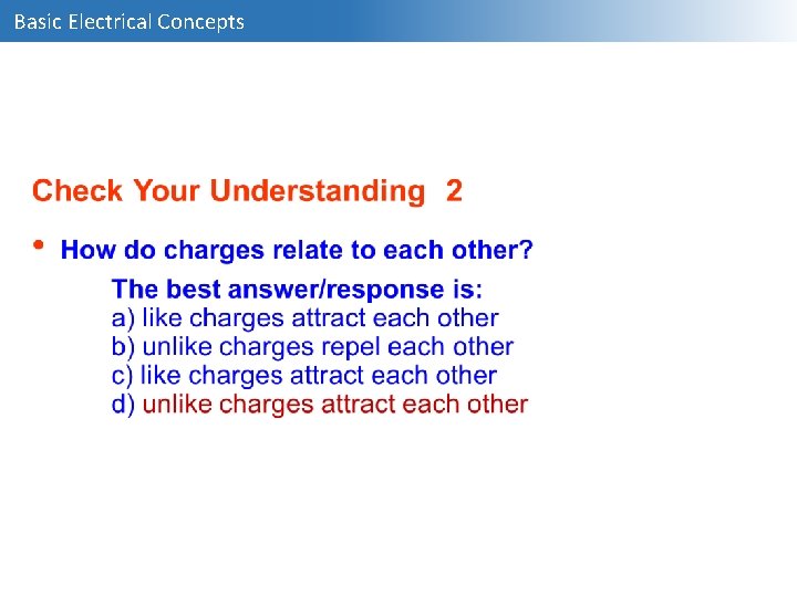 Basic Electrical Concepts 