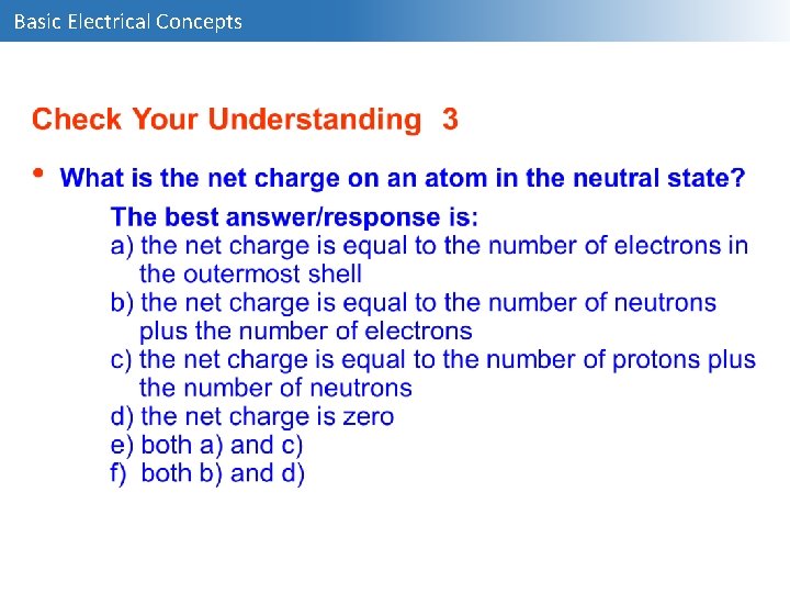 Basic Electrical Concepts 