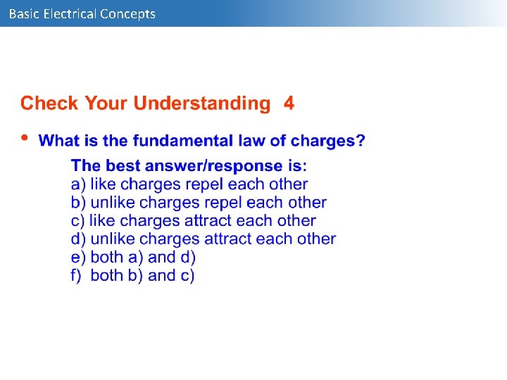 Basic Electrical Concepts 