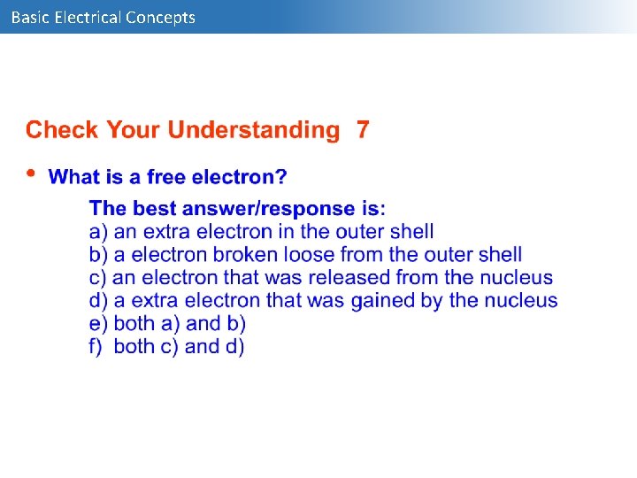 Basic Electrical Concepts 