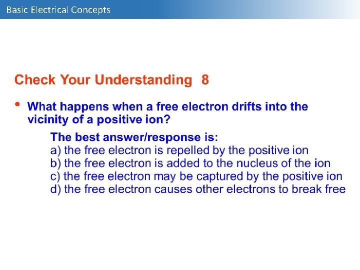 Basic Electrical Concepts 