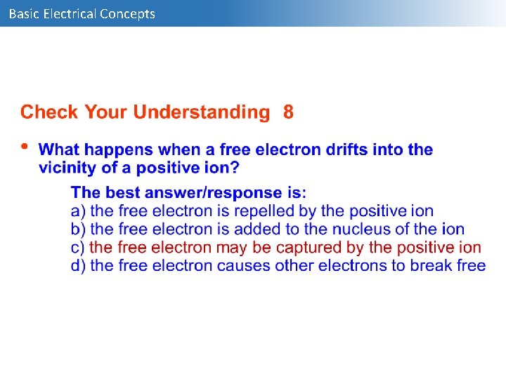 Basic Electrical Concepts 