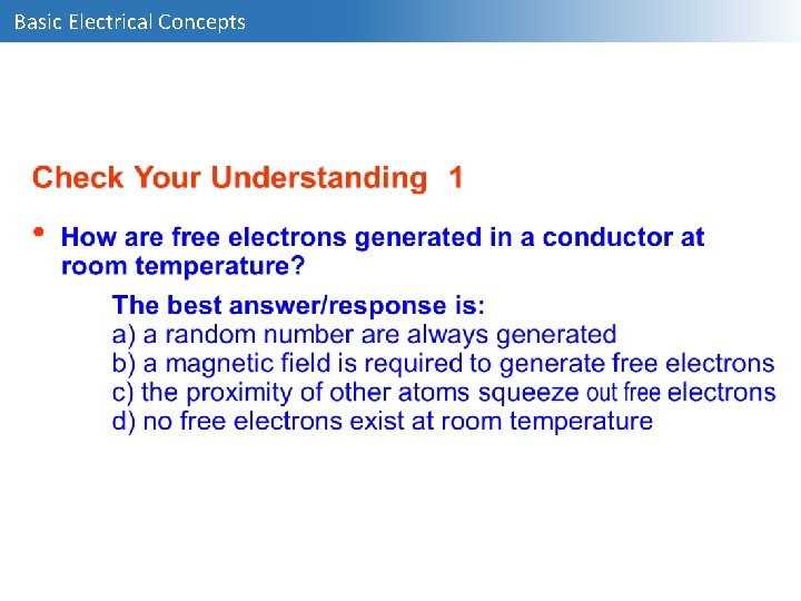 Basic Electrical Concepts 