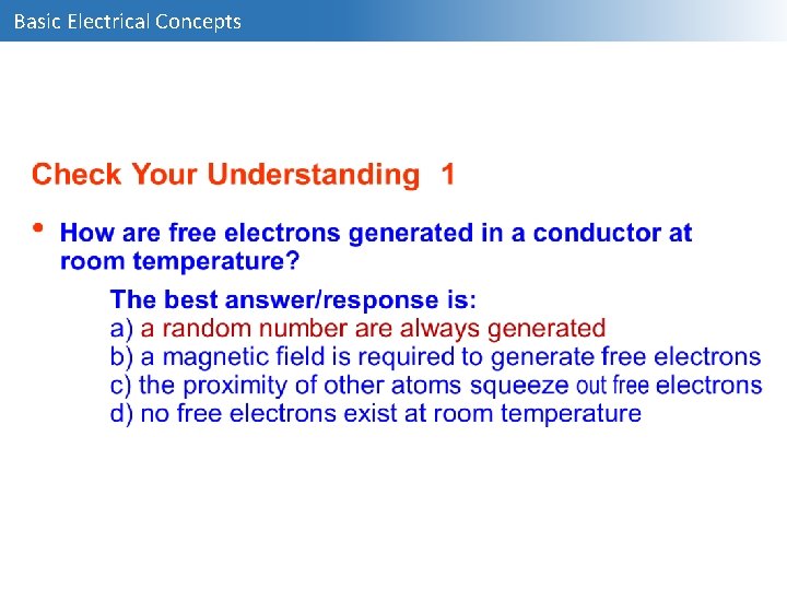 Basic Electrical Concepts 