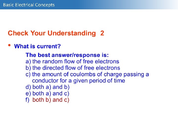 Basic Electrical Concepts 