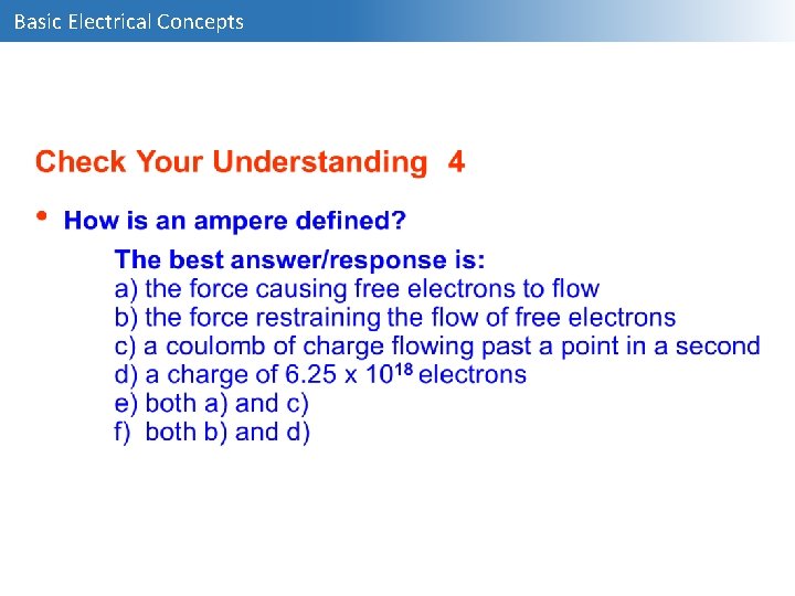 Basic Electrical Concepts 