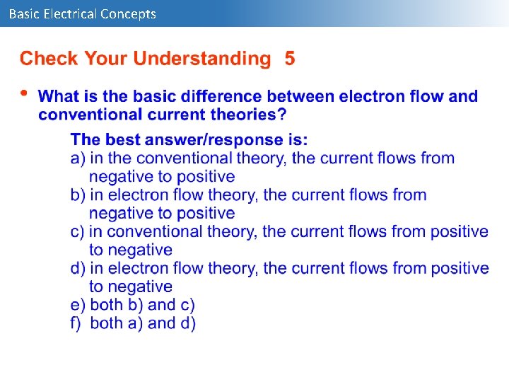 Basic Electrical Concepts 