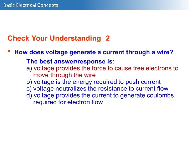 Basic Electrical Concepts 