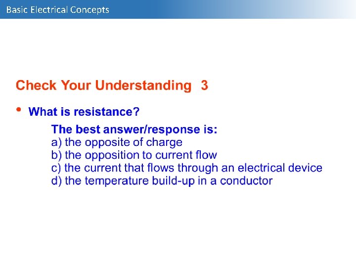 Basic Electrical Concepts 
