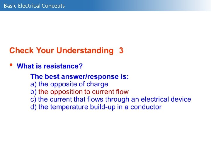 Basic Electrical Concepts 