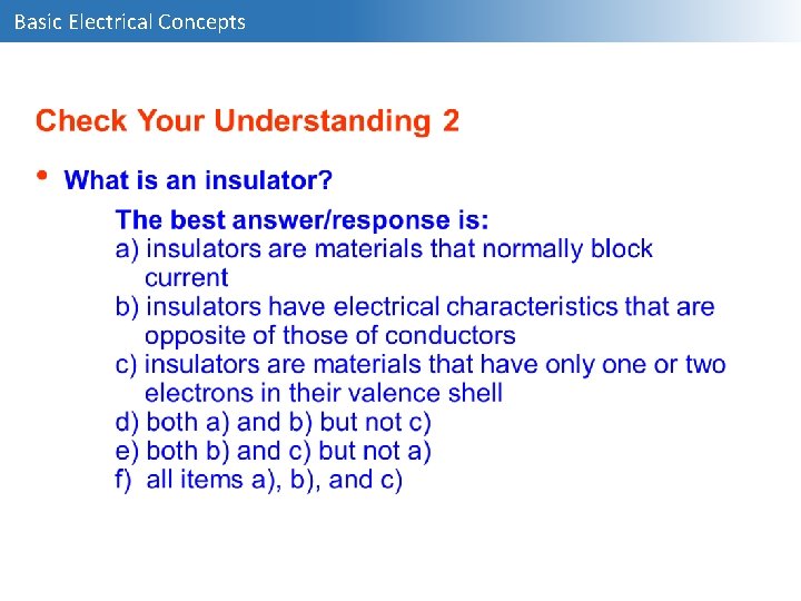 Basic Electrical Concepts 
