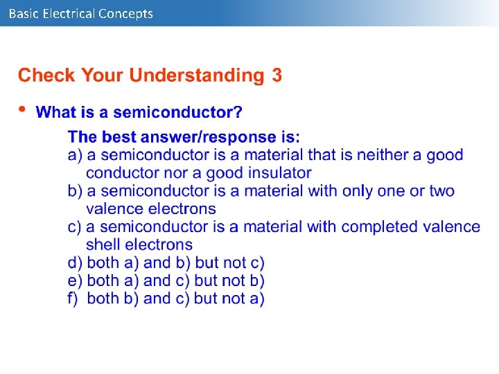 Basic Electrical Concepts 