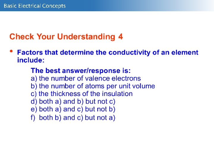 Basic Electrical Concepts 