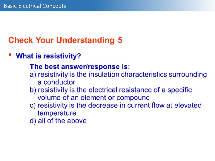 Basic Electrical Concepts 