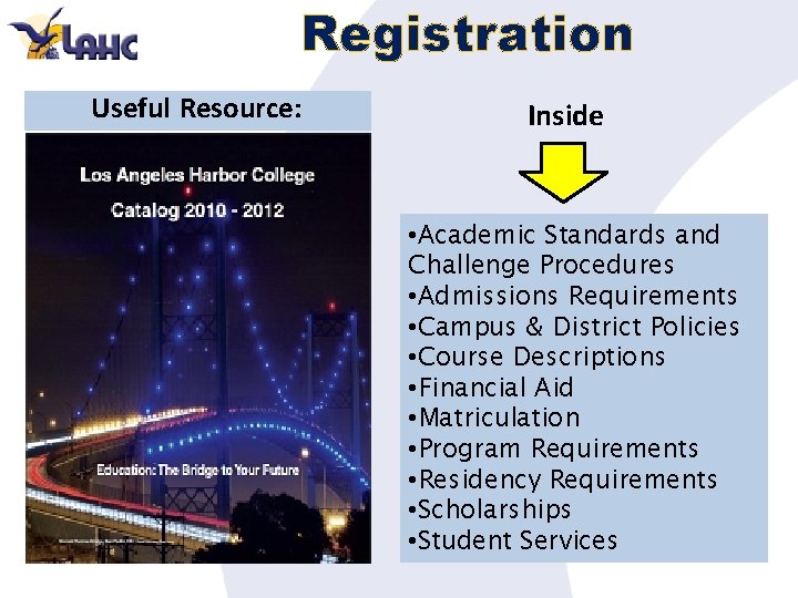 Registration Useful Resource: Inside • Academic Standards and Challenge Procedures • Admissions Requirements •