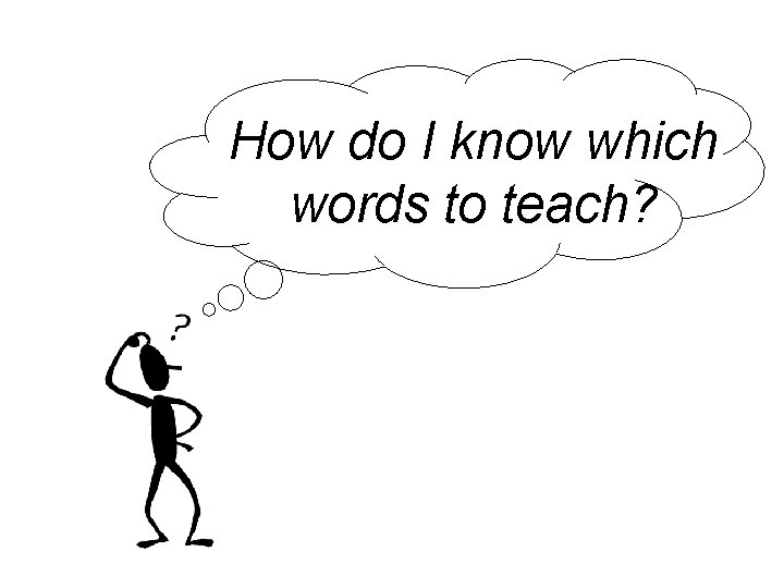 How do I know which words to teach? 