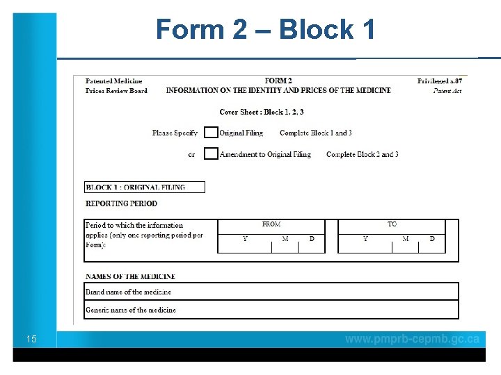 Form 2 – Block 1 15 