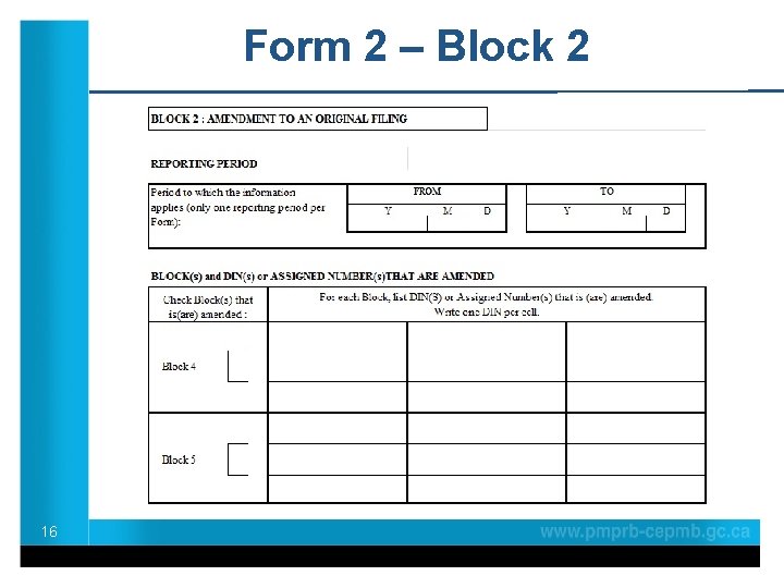 Form 2 – Block 2 16 