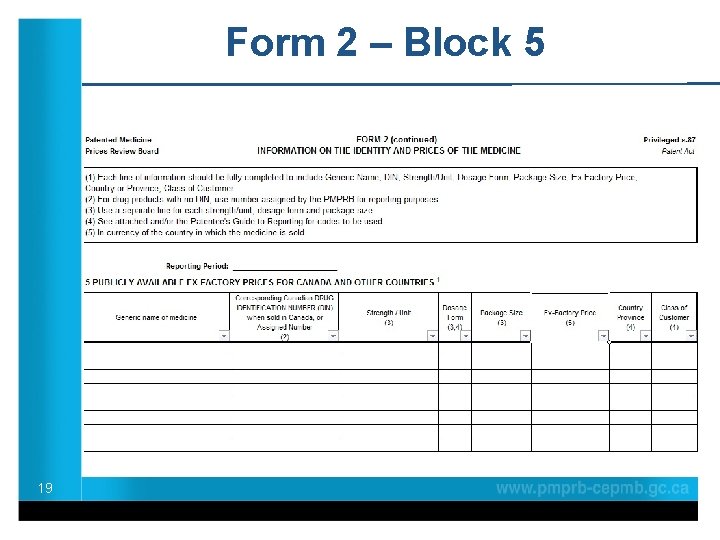 Form 2 – Block 5 19 