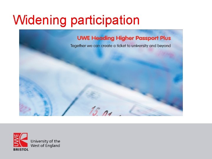 Widening participation 