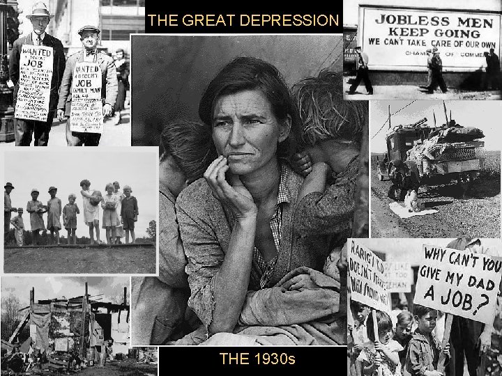THE GREAT DEPRESSION THE 1930 s 