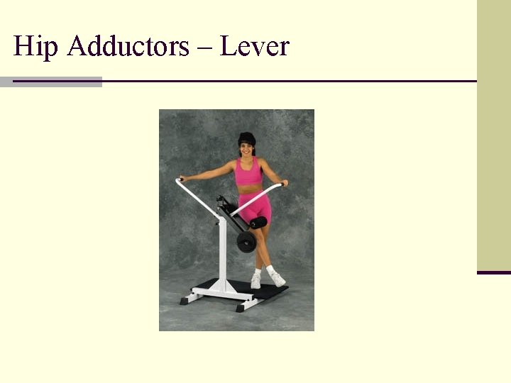 Hip Adductors – Lever 