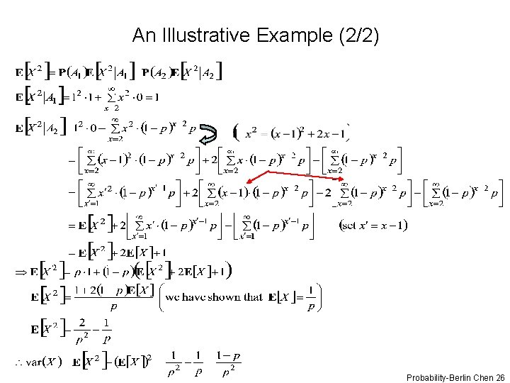 An Illustrative Example (2/2) Probability-Berlin Chen 26 