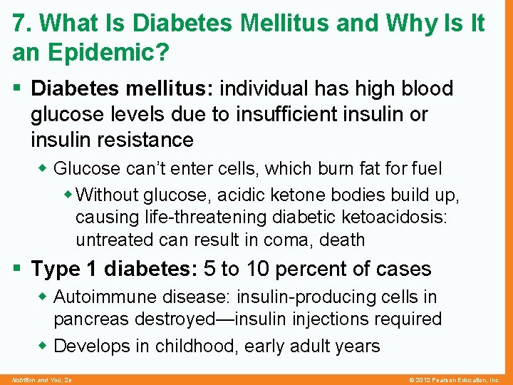 7. What Is Diabetes Mellitus and Why Is It an Epidemic? § Diabetes mellitus: