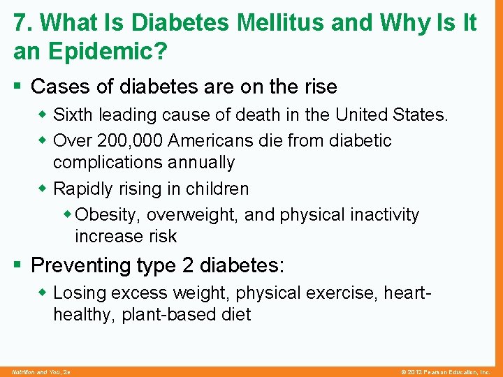 7. What Is Diabetes Mellitus and Why Is It an Epidemic? § Cases of