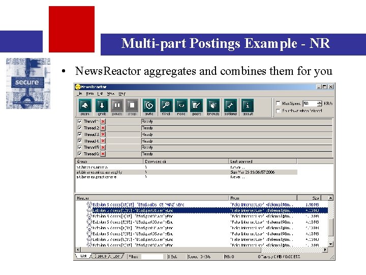 Multi-part Postings Example - NR • News. Reactor aggregates and combines them for you