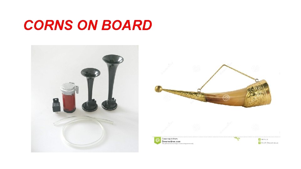 CORNS ON BOARD  CORNS ON BOARD
