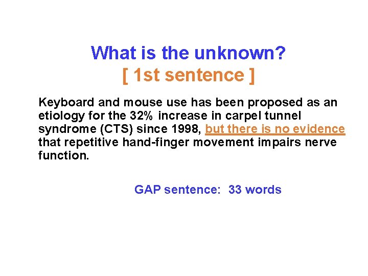 What is the unknown? [ 1 st sentence ] Keyboard and mouse has been