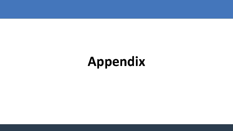 Appendix 