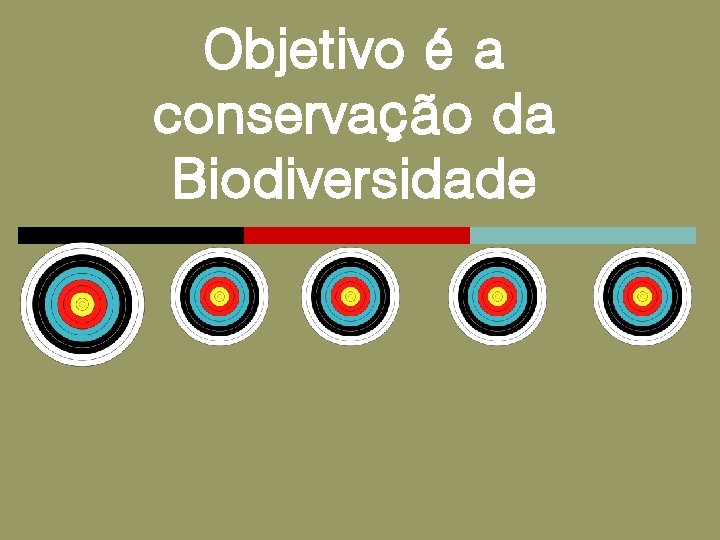 Objetivo é a conservação da Biodiversidade 
