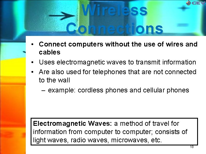 Wireless Connections • Connect computers without the use of wires and cables • Uses Wireless Connections • Connect computers without the use of wires and cables • Uses