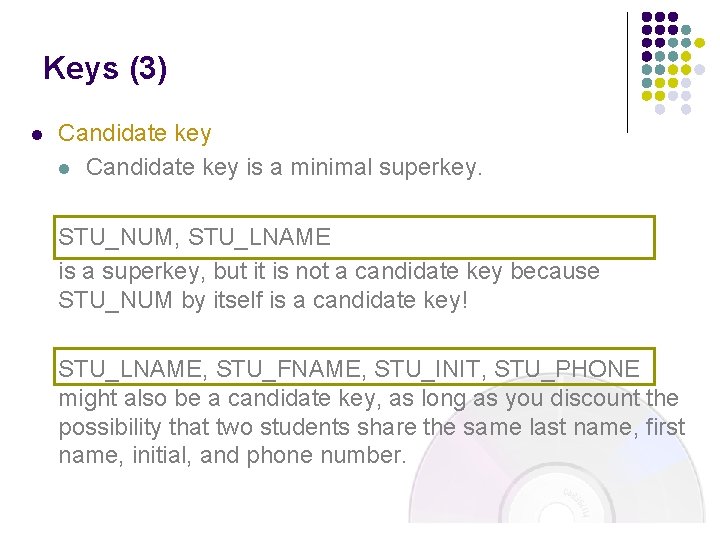 Chapter 3 The Relational Database Model A Logical