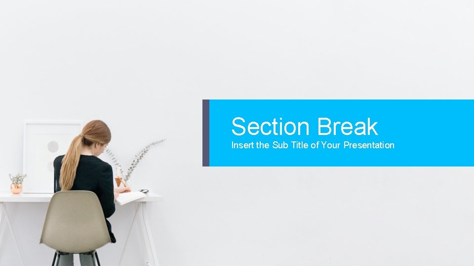 Section Break Insert the Sub Title of Your Presentation 